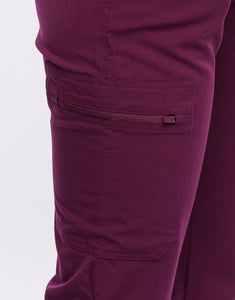 Essential Multi-Pocket Scrub Pants - Purple