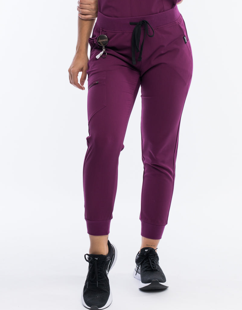 Essential Jogger Scrub Pants for Women - Purple – Airmed Scrubs