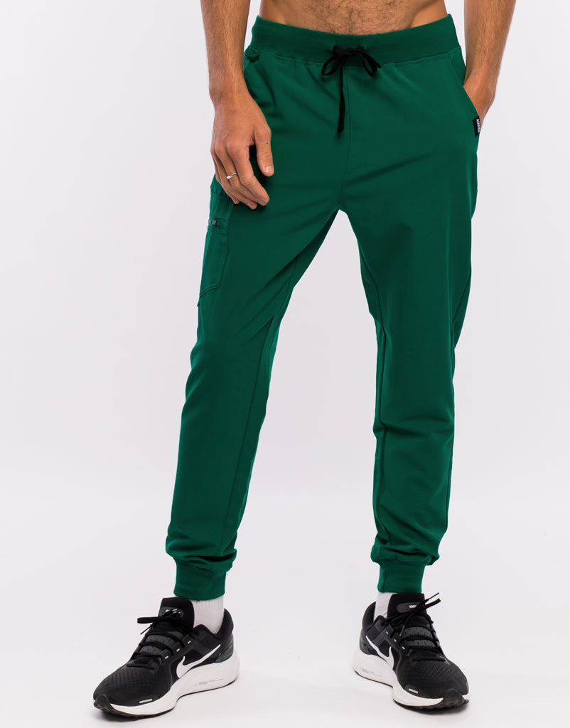 Essential Jogger Scrub Pants for Men - Evergreen – Airmed Scrubs