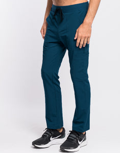 Essential Multi-Pocket Scrub Pants - Gibraltar Blue