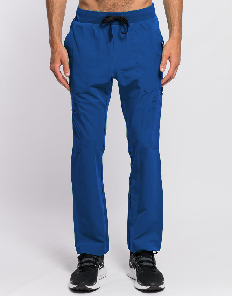 Essential Multi-Pocket Scrub Pants - Royal Blue